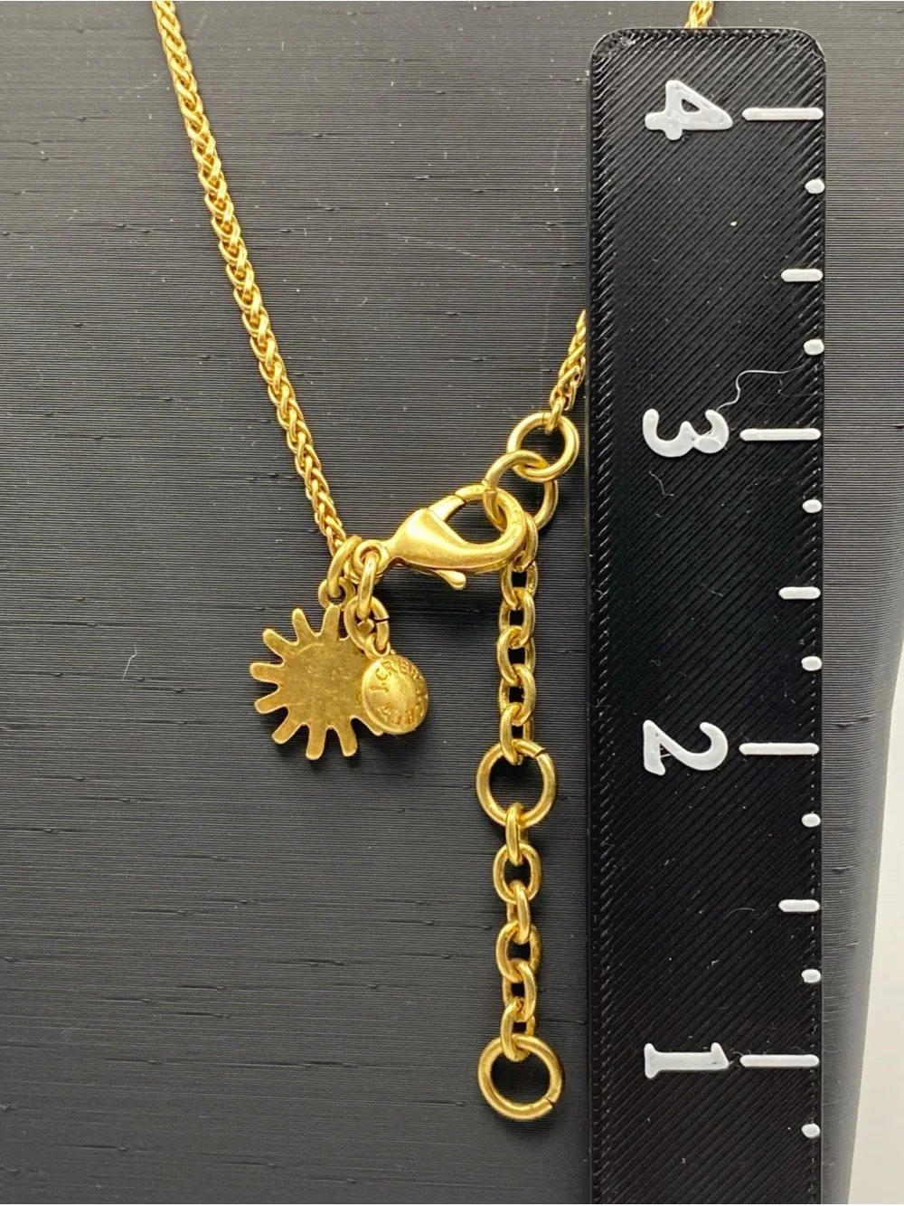 J.Crew Gold-Plated Celestial Sun & Stamped Coin Medallion Pendant Necklace